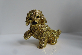 Pfiffi 2026, Keramik, Imitation Blattgold, ca, 5 cm hoch