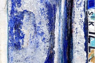 Stückarbeit, No. 9, 15 x 30 cm, Mischtechnik auf Spannplatte